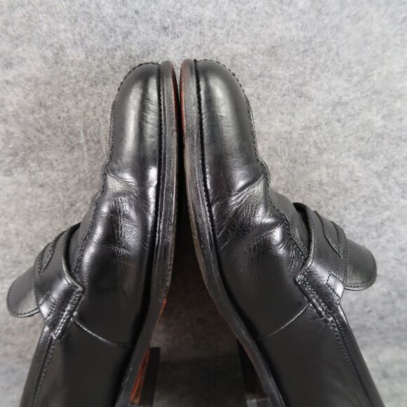 Florsheim Shoes Mens 9 Loafers Slip On Classic Leather Retro Dress Formal Black - Picture 8 of 16